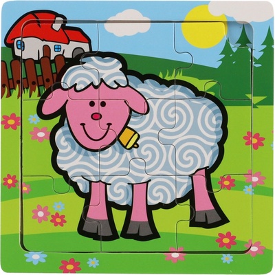 Teddies Mini puzzle 9 dielikov Moje prvé zvieratká pre najmenších Ovce