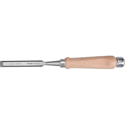 EXTOL PREMIUM dláto s bukovou rukojetí, 14mm, délka 275mm, CrV