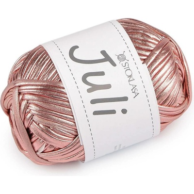 Pletací příze Juli metalická 100 g Varianta: 4 (5) pudrová, Balení: 1 ks 60687/157430/281904