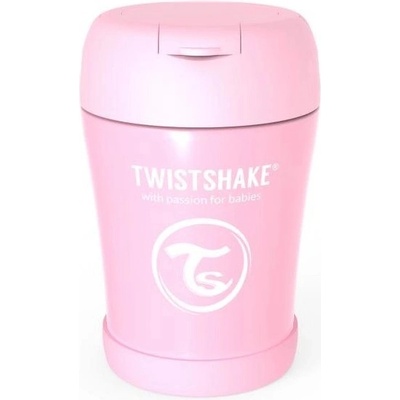 Twistshake Контейнер за храна от неръждаема стомана Twistshake 6+ месеца розов