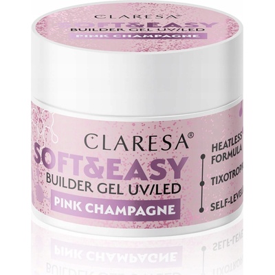 Claresa stavební gel na nehty PINK CHAMPAGNE 90 g