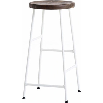 Hay Cornet Low cream white powder coated steel + smoked oiled oak