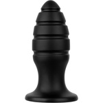 BUTTR Aftershock - гигантски анален плъг (черен) - 23 см - lovesexshop