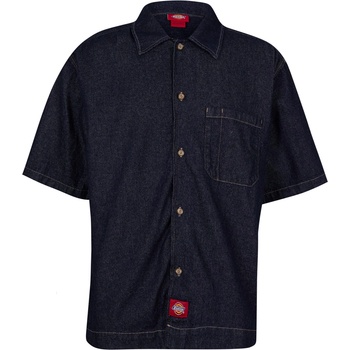 Dickies Риза с къс ръкав Dickies Men's Plain Short Sleeve Shirt - Rinsed
