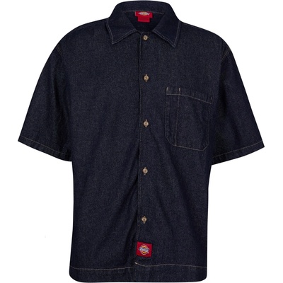 Dickies Риза с къс ръкав Dickies Men's Plain Short Sleeve Shirt - Rinsed