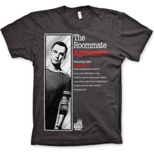 HYBRIS мъжка тениска Big Bang Theory - The Roommate Agreement - HYBRIS - WB-1-TBBT033-H57-8