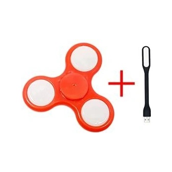 Fidget spinner LED červený