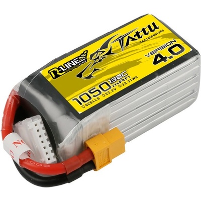 GENS ACE LIPO TATTU R-Line FPV serie 6S 1050mAh 22,2V 6S1P 130C Version 4.0