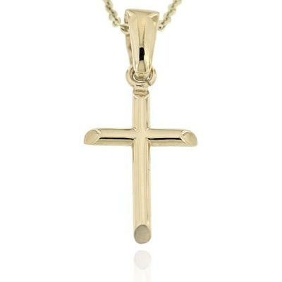 Zlatnictví U Kostela Zlatý přívěsek hladký křížek 416ž