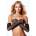 Baci Lingerie Baci Fingerless Fishnet Opera Glove Black
