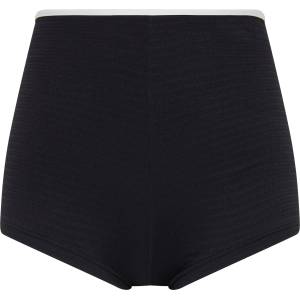 Seafolly Дамско бикини долнище Seafolly Women's Beach Bound Boyleg Pant Bikini bottom - Black - размер 40 (EU) (150-5052-0115)