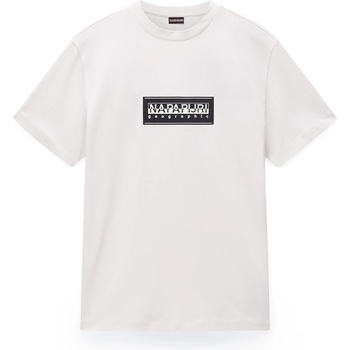 Image 1 of Napapijri Мъжка тениска Napapijri Nap Box Logo Short Sleeve T-shirt Mens - White Whisper