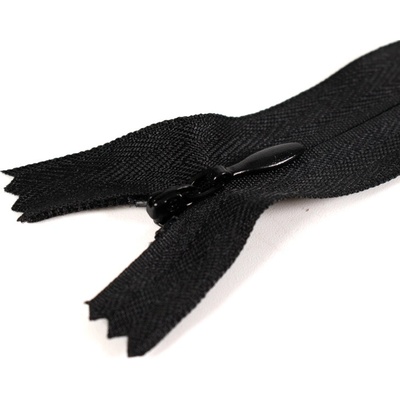 Takoy Špirálový zips skrytý čierny - 20cm