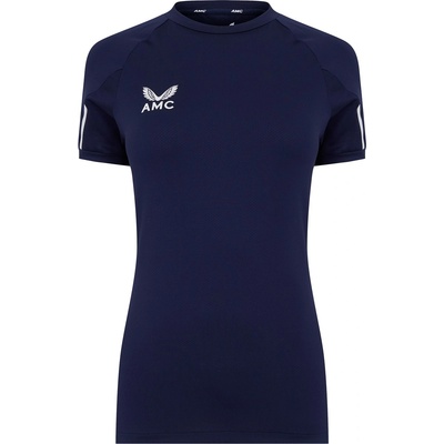 Castore Дамска тениска Castore AMC Performance T-Shirt Womens - Navy/White