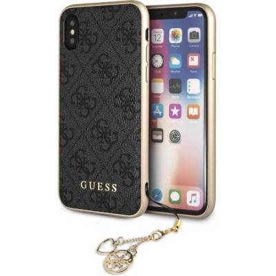 GUESS Гръб Guess Charms Hard Case 4G за iPhone X/XS - Сив