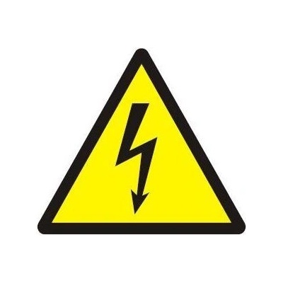 Elektrické zařízení 75x75mm - samolepka
