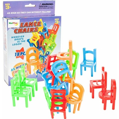 Majlo Toys Veselé stoličky 18 ks