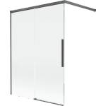 Mexen Rox двукрилен душ параван, плъзгащ се 120 x 150 cm, прозрачен, матов сив - (8C9-120-003-66-00)
