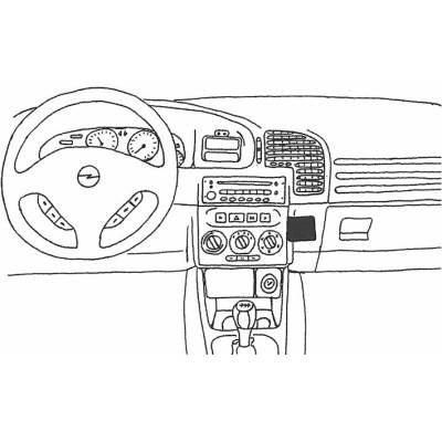 Konzole pro držák mobilního telefonu do Opel Zafira