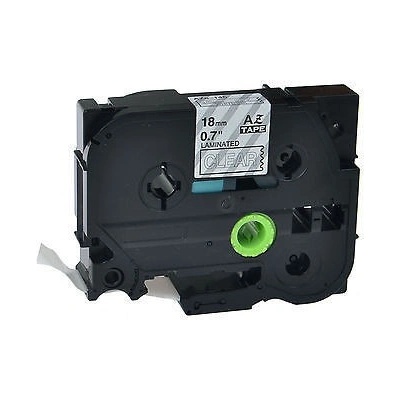 Alternativní páska Brother TZ-145 / TZe-145, 18mm x 8m, bílý tisk / průhledný podklad