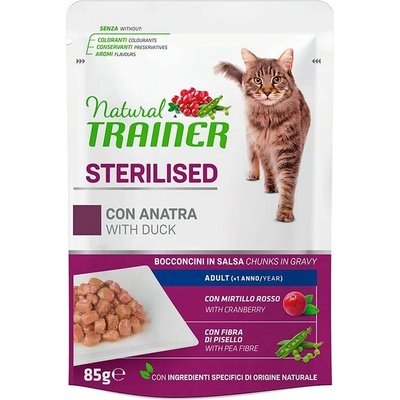 Natural Trainer Cat Sterilised kačica 85 g