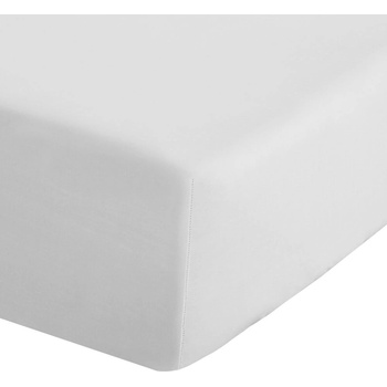 Catherine Lansfield Бял еластичен чаршаф от перкал 135x190 cm Easy Iron Percale - Catherine Lansfield (BD/18277/W/DFD/WH)