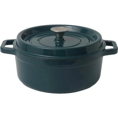 NOIS litinový hrnec TIERRA 28 cm, 5,6 l - mořská zelená 830072
