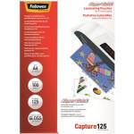 Fellowes Фолио за термоламиниране, 125 микрона, A4, SuperQuick, гланц, 100 бр. , FELLOWES 5440101 (5440101)