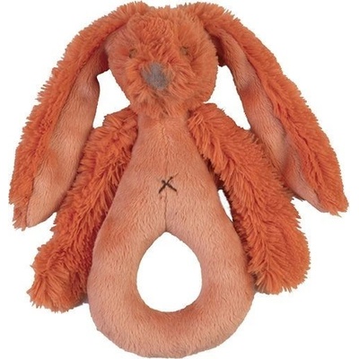 Happy Horse Plyšová hrkálka Zajačik Richie 18 cm Oranžový
