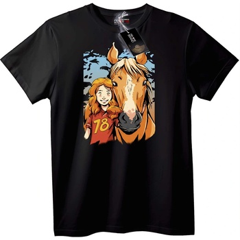NOONEBRAND Тениска 18 и конят - 2XL, White