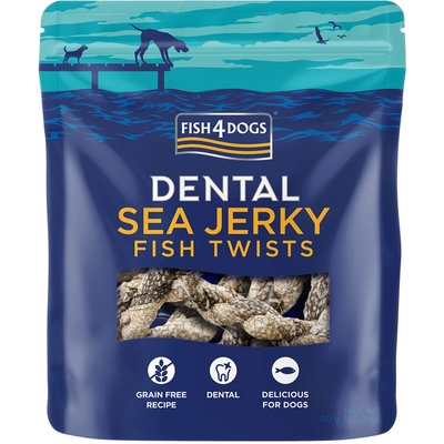 FISH4DOGS DENTAL SEA morská ryba závitky 100 g
