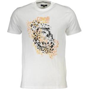 Cavalli class Мъжка тениска с къс ръкав cavalli class, Цвят Бял (qxt61vjd060_fb03ce5_bianco0005) - mystock - 71,00 лв