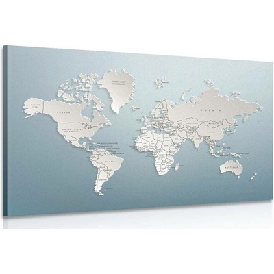 Obraz mapa světa v originálním provedení - 60x40