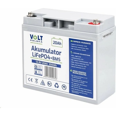 Volt Polska LiFePO4 12,8V 20Ah VOLT + bezúdržbový systém BMS
