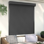 vidaXL Ролетна щора Антрацит 140 x 150 cm Алуминий и полиреутан (42047073)