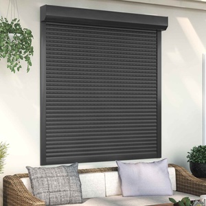 vidaXL Ролетна щора Антрацит 140 x 150 cm Алуминий и полиреутан (42047073)