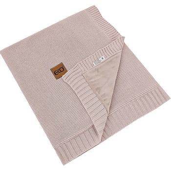 Eko deka bambusová s velúrovou podšívkou Rose Pink