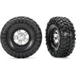 Traxxas колело 1.9", джанта TRX-4 Sport beadlock полуматов хром, гуми Canyon Trail (2)