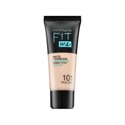 Maybelline Fit Me! Foundation Matte + Poreless 101 True Ivory tekutý make-up s matujícím účinkem 30 ml