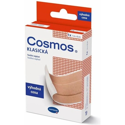 Cosmos Klasická textilná náplasť 1 m x 6 cm 1 ks