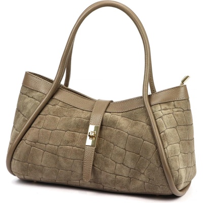 Camilla Dámská kabelka PREMIUM 10.014 CROCO taupe
