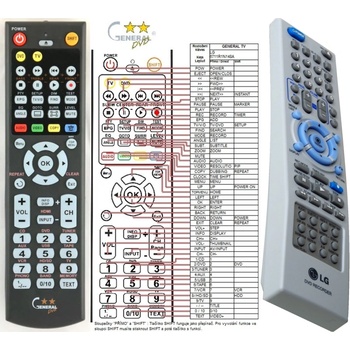 GENERAL LG 6711R1N148A - съвместимо дистанционно управление на марката General (6711R1N148A)