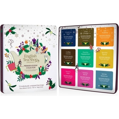 English Tea Shop Čaj Premium Holiday Collection bio vánoční bílá 108 g 72 ks