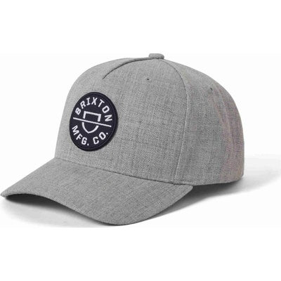 BRIXTON Crest C Mp Snapback Light Heather Grey/Light Heath LHGLH