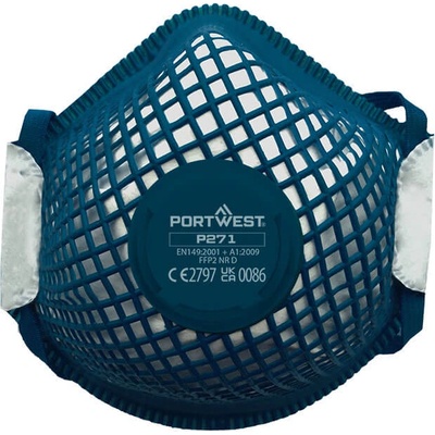 Portwest Респиратор portwest ergonet dolomite p271 / ffp2 с клапан, 10 броя в опаковка (p271whr)