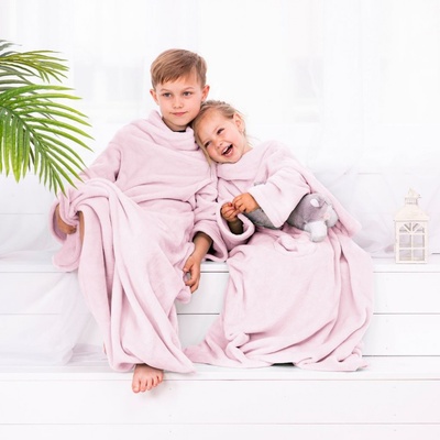 DecoKing, Dětská TV deka Lazy Kids růžová