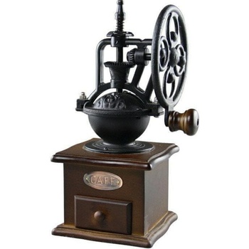Northix Ručný keramický mlynček na kávu z liatiny a dreva