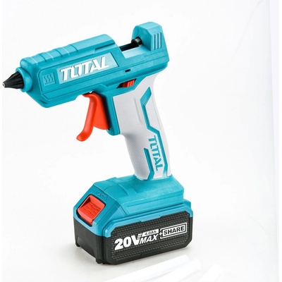 TOTAL Pistole tavná lepicí AKU 20V Li-ion, 11,2mm, bez baterie a nabíječky EXTTGGLI2001