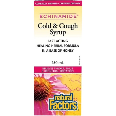 Natural Factors Echinamide Cold & Cough Сироп за кашлица, 150 ml, Natural Factors
