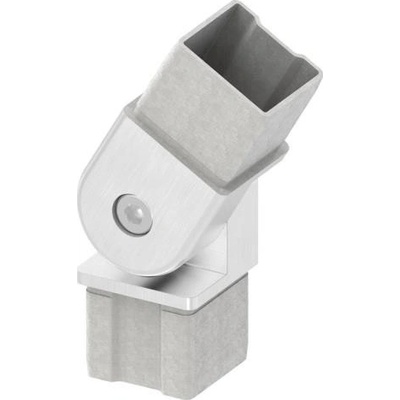 Feldmann 10114040-V2A - nerezová spojka madla pr. 40x40 mm, flexi, uhol ±93°, AISI 304, pre nerezové zábradlie